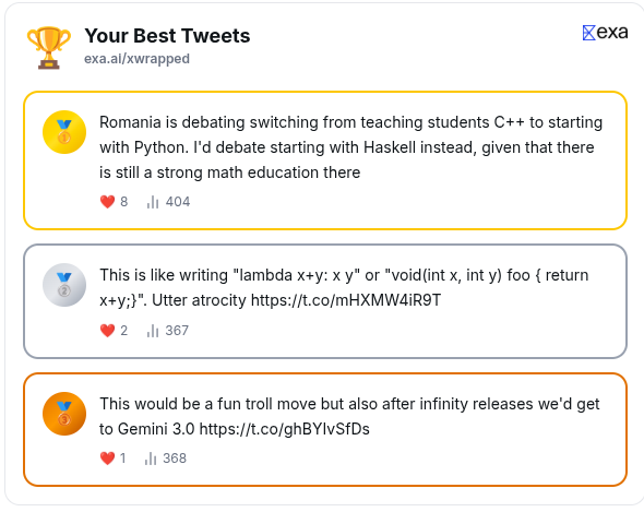 A list of best tweets, but they’re not so good