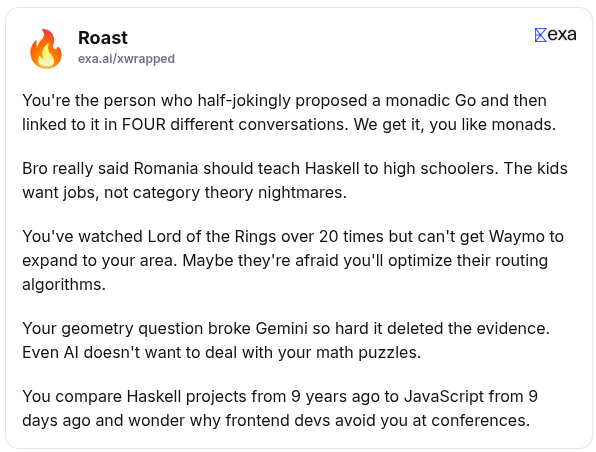 Getting roasted by the AI