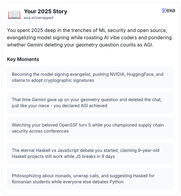 Perfect capture of 2025