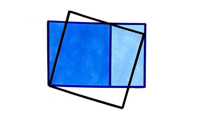 The area of the largest square is 25. What’s the combined area of the smaller square and rectangle?